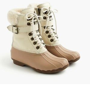 J.Crew Sperry Shearwater champagne pebble 7M